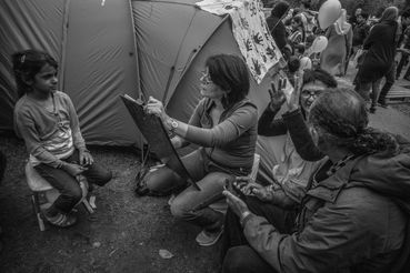 refugee camp Brussels-8